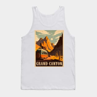 Grand Canyon Vintage Travel Art Poster Tank Top